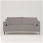 Positano 2.5 seater - Matt Black Legs - Tortona Zinc