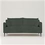 Positano 3 seater - Matt Black Legs - Tortona Fir