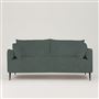 Positano 3 seater - Matt Black Legs - Tortona Cadet