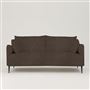 Positano 3 seater - Matt Black Legs - Tortona Charcoal