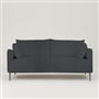 Positano 2.5 seater - Polished Steel Legs - Brera Lino Dusk