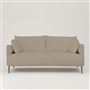 Positano 2.5 seater - Polished Steel Legs - Brera Lino Pebble