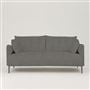 Positano 2.5 seater - Polished Steel Legs - Brera Lino Granite