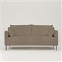 Positano 2.5 seater - Polished Steel Legs - Brera Lino Cocoa