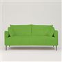 Positano 2.5 seater - Polished Steel Legs - Cassia Velvet Grass