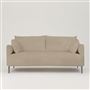 Positano 2.5 seater - Polished Steel Legs - Tarazona Natural 