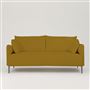 Positano 3 seater - Matt Black Legs - Tarazona Ochre