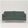 Positano 2.5 seater - Polished Steel Legs - Tortona Cadet