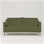 Positano 2.5 seater - Polished Steel Legs - Tortona Cedar