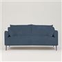 Positano 2.5 seater - Polished Steel Legs - Tortona Denim