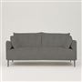 Positano 3 seater - Polished Steel Legs - Brera Lino Granite