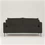 Positano 3 seater - Polished Steel Legs - Brera Lino Charcoal