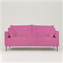 Positano 3 seater - Polished Steel Legs - Brera Lino Peony