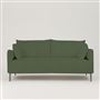 Positano 3 seater - Polished Steel Legs - Brera Lino Emerald