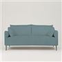 Positano 3 seater - Polished Steel Legs - Brera Lino Mist