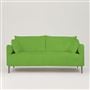 Positano 3 seater - Polished Steel Legs - Cassia Velvet Grass