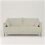 Positano 3 seater - Polished Steel Legs - Tarazona Chalk