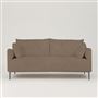 Positano 3 seater - Polished Steel Legs - Tortona Moleskin