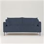 Positano 3 seater - Polished Steel Legs - Tortona Indigo