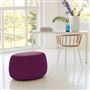 Maranello - Small/Tall Ottoman - Cassia Velvet Fuchsia