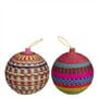 Large Rattan Christmas Decorations Set of 2