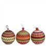 Medium Rattan Christmas Decorations Set of 3