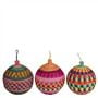 Medium Rattan Christmas Decorations Set of 3