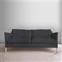 Milan 2.5 Seat Sofa - Brera Lino - Dusk - Beech Leg