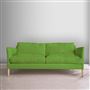 Milan 2.5 Seat Sofa - Cassia - Grass - Beech Leg