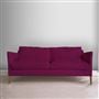 Milan 2.5 Seat Sofa - Cassia - Fuchsia - Walnut Leg