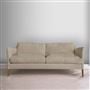 Milan 2.5 Seat Sofa - Cassia - Dove - Walnut Leg