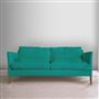 Milan 2.5 Seat Sofa - Cassia - Ocean - Walnut Leg