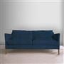 Milan 2.5 Seat Sofa - Cassia - Prussian - Walnut Leg