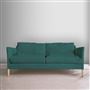 Milan 2.5 Seat Sofa - Cassia - Azure - Beech Leg