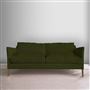 Milan 2.5 Seat Sofa - Cassia - Fern - Walnut Leg