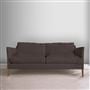 Milan 2.5 Seat Sofa - Aria - Steel - Walnut Leg