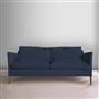 Milan 2.5 Seat Sofa - Aria - Delft - Walnut Leg