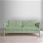 Milan 2.5 Seat Sofa - Brera Lino - Pale Jade - Beech Leg