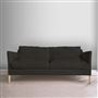 Milan 2.5 Seat Sofa - Brera Lino - Charcoal - Beech Leg