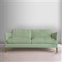 Milan 2.5 Seat Sofa - Brera Lino - Pale Jade - Walnut Leg