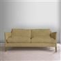 Milan 2.5 Seat Sofa - Brera Lino - Hemp - Walnut Leg