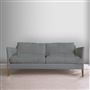 Milan 2.5 Seat Sofa - Aria - Waterfall - Walnut Leg