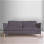 Milan 2.5 Seat Sofa - Brera Lino - Slate - Beech Leg