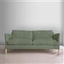 Milan 2.5 Seat Sofa - Brera Lino - Thyme - Beech Leg