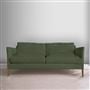 Milan 2.5 Seat Sofa - Brera Lino - Quercus - Walnut Leg