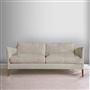 Milan 2.5 Seat Sofa - Tarazona - Chalk - Walnut Leg