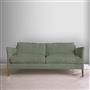 Milan 2.5 Seat Sofa - Brera Lino - Thyme - Walnut Leg