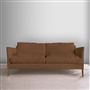 Milan 2.5 Seat Sofa - Cassia - Hazel - Walnut Leg