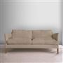 Milan 2.5 Seat Sofa - Tarazona - Natural - Walnut Leg