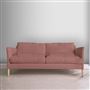 Milan 2.5 Seat Sofa - Tarazona - Rose - Beech Leg